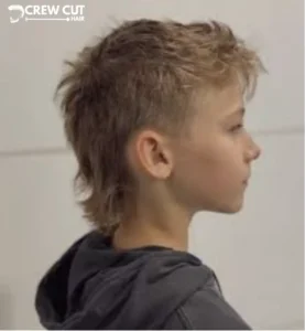 Boys Modern Mullet Straight Hair