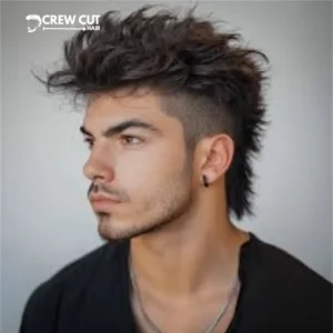 Burst Fade Mullet