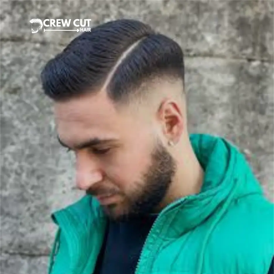 Side Part Haircut with High Fade