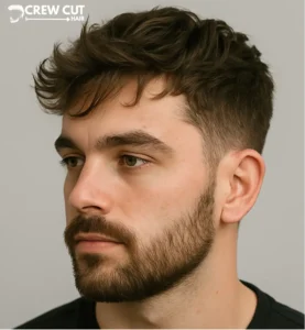 wavy french crop haircut