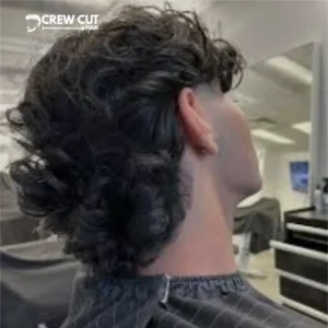 Wavy Hair Mullet Fade