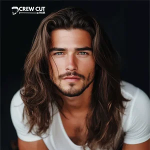 Attractive Long Flowing Middle Part