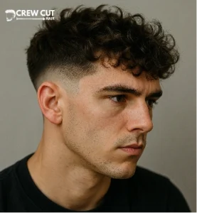 Blunt Fringe Messy Curly Crop