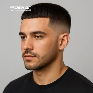 Classic Mid Fade Crew Cut