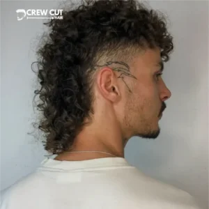 Curly Mullet Fade