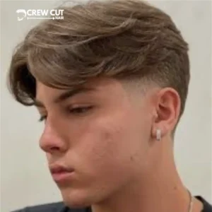 Low Fade Middle Part