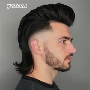 Low Taper Mullet Straight Hair
