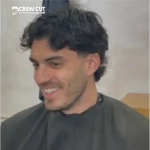 Low Taper Mullet Wavy Hair