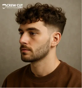 Medium Messy French Crop Curly Hair