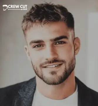 Messy Crew Cut Low Fade