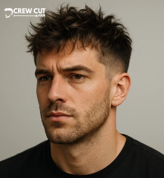 Messy Crew Cut Men