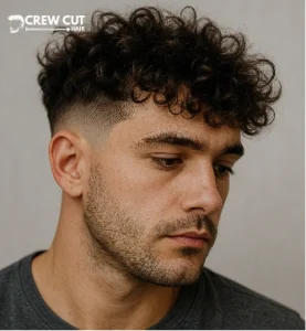 Messy Curly Crop Taper