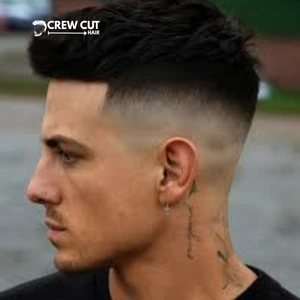 Messy Low Fade Crew Cut