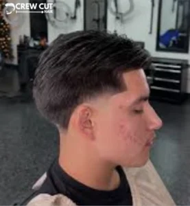 Mid Fade Comb Over