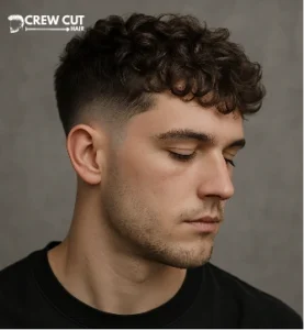 Short Messy French Crop Curly