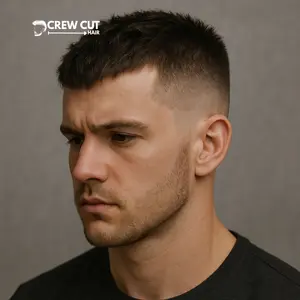 Short Short Textured Crew Cut Low Fade