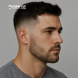 Skin Mid Fade Crew Cut hairstyle