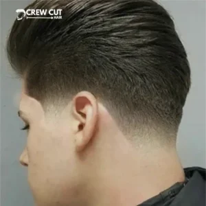 Straight Hair Mullet With Fringe and Taper Fade