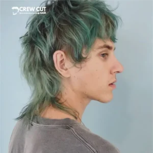 Straight Hair Mullet with Fringe or Bangs