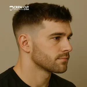 Taper Textured Crew Cut Low Fade