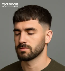 Textured Crop Low Fade With Beard