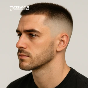 Textured Low Fade Crew Cut