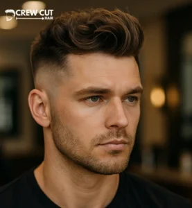 Textured Quiff With Fade Hairstyles