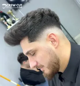 Tousled Textured Quiff Low Fade