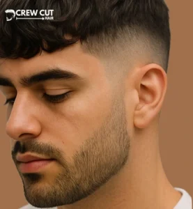 Wavy Crop With Line-Up