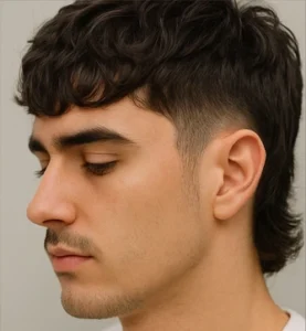 Wavy Crop With Low Taper Mullet
