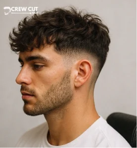 Wavy Messy Crop Low Fade