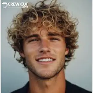 Curly Short Surfer Hairstyle