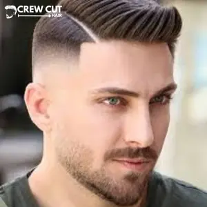 Hard Part Short Comb Over Fade
