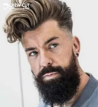 High fade haircut men short hair and long hair