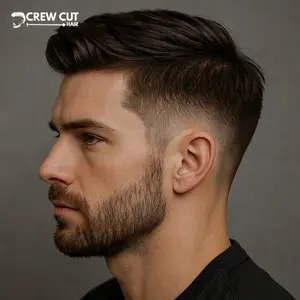 Long Crew Cut with Beard
