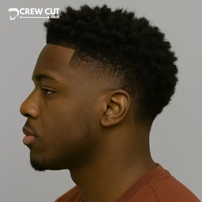 Low Taper Fade Black Men with Sponge Twists