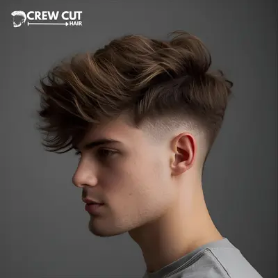 Low Taper Fade Fluffy Hair Blowout