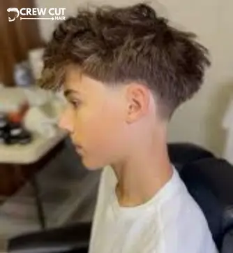 Low fade crop with fringe