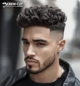 Low fade curly top