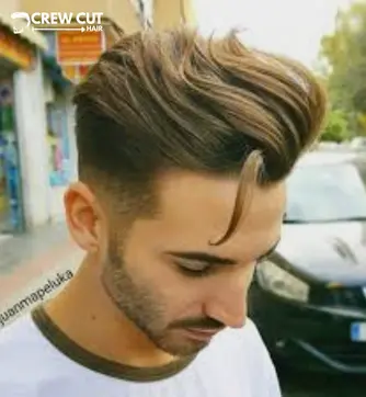 Mid Fade Haircut Men for Long Hair