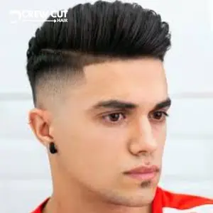 Short Comb Over Fade Haircut for Thinning Hair