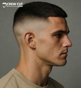 Short high fade and crew cut looks