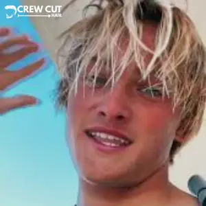 Surfer Hair with Blonde Highlights