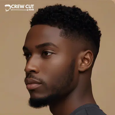 Black Male Blowout Low Taper Fade Curly Hair Basic Look