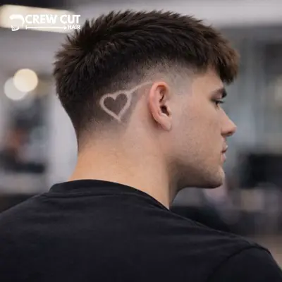 Burst Fade Heart Design (Small, Clean)