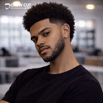 Burst Fade With Beard Blend