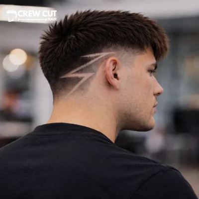 Burst Fade Zigzag Design