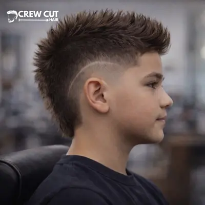 Burst fade mohawk for kids