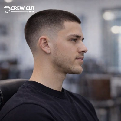 Buzz cut burst fade haircut