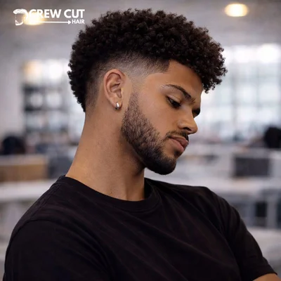 Curly Burst Fade